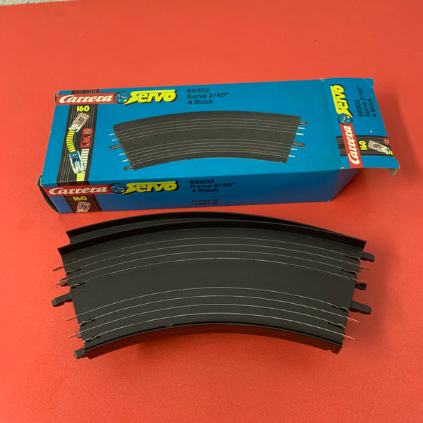 Carrera Servo 160 Kurve 2/45 Grad 4 Stück 68502