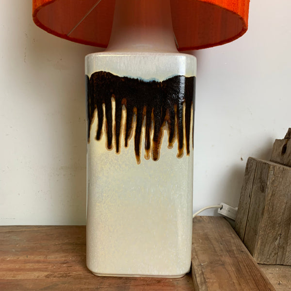 Vintage Keramik Tischlampe von Kaiser Leuchten
