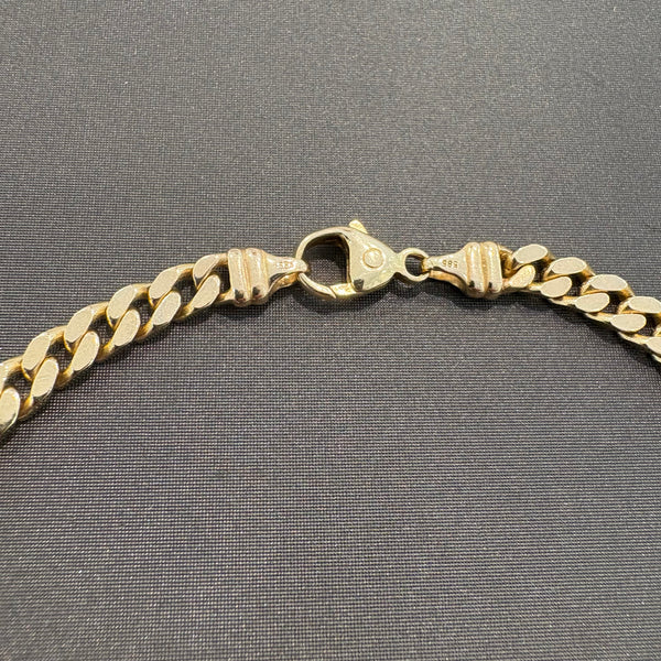 Panzerkette 585er Gold mit dazugehörigen 333er Panzerarmband