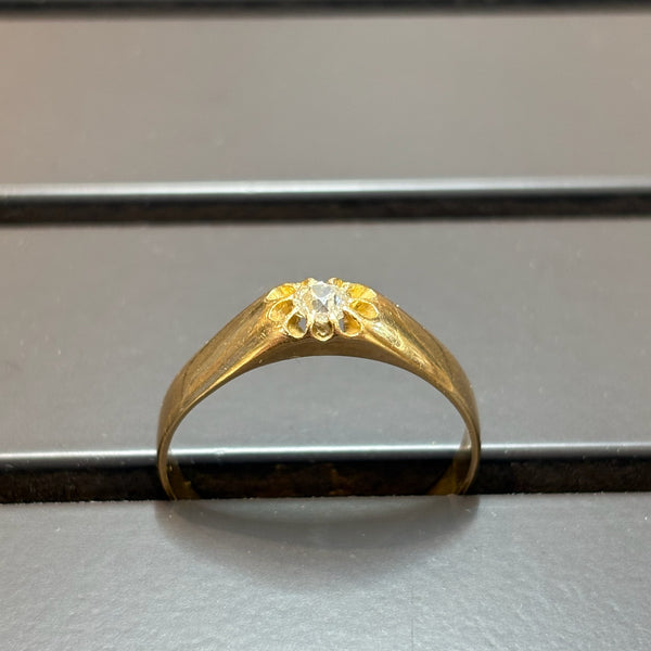 Vintage Brilliantring in Gelbgold 14 Karat