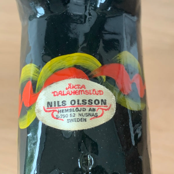 Vintage Dalapferd schwarz 13,5 cm