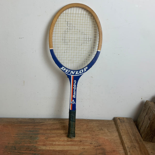 Vintage Holz Tennisschläger Dunlop Bambino