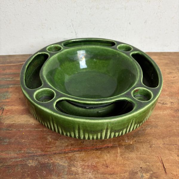 Vintage Adventskranz / Schale Keramik von Jasba 3051-20