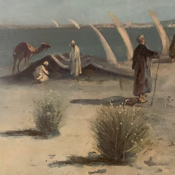 Ölgemälde Beduinenlager von Richard Tillmans