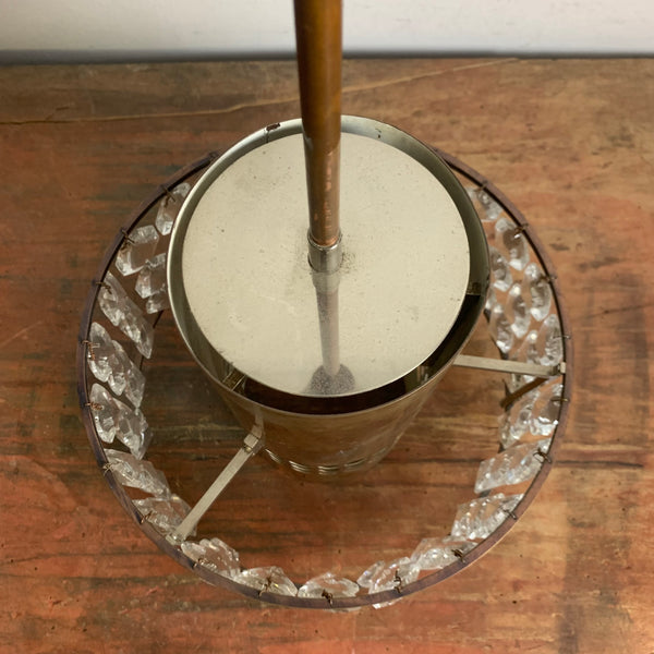 Art Deco Deckenlampe Kristallglas Messing