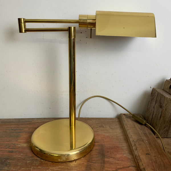 Vintage Bankerleuchte mit Schwenkarm