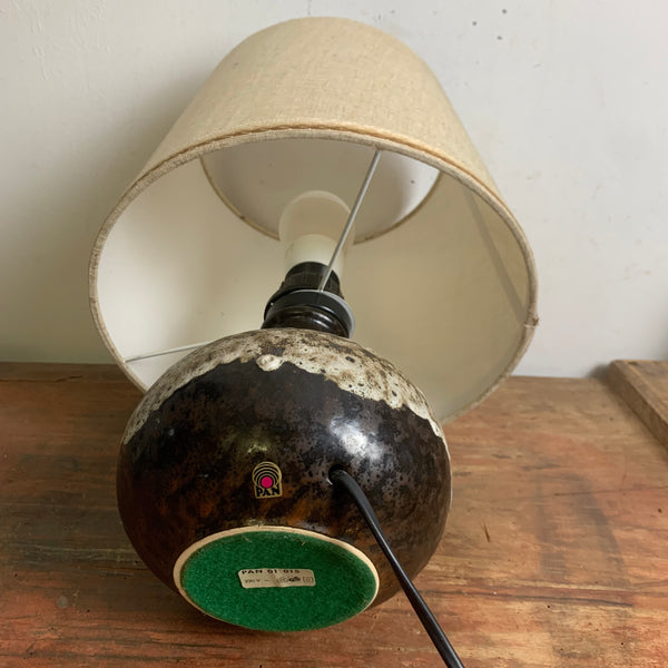 Vintage Keramik Lampe von Pan