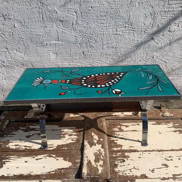 Vintage Design Coffee Table Keramik von Cedem für Vallauris
