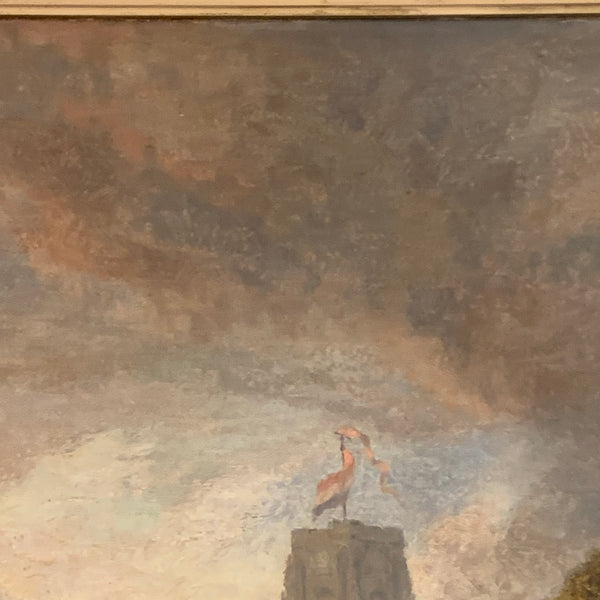 Ölgemälde Abendstimmung im Hafen von Rotterdam von Henry Dawson