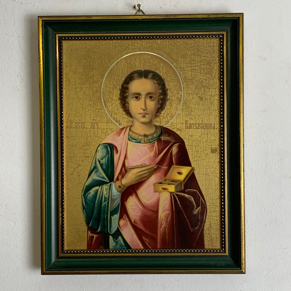 Porzellan Ikone Der heilige Panteleimon von Villeroy und Boch - Heinrich