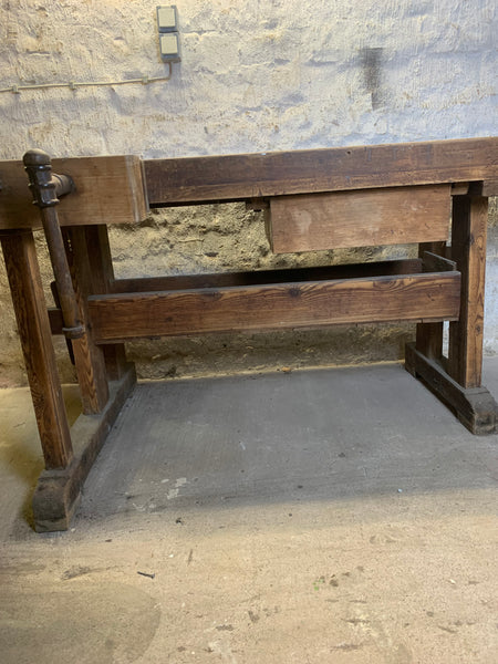 Vintage Werkbank Hobelbank Tischlerbank