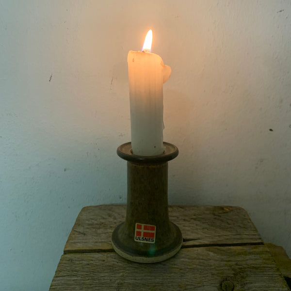 Vintage Fine Art Keramik Kerzenständer von Ulsnes Keramik