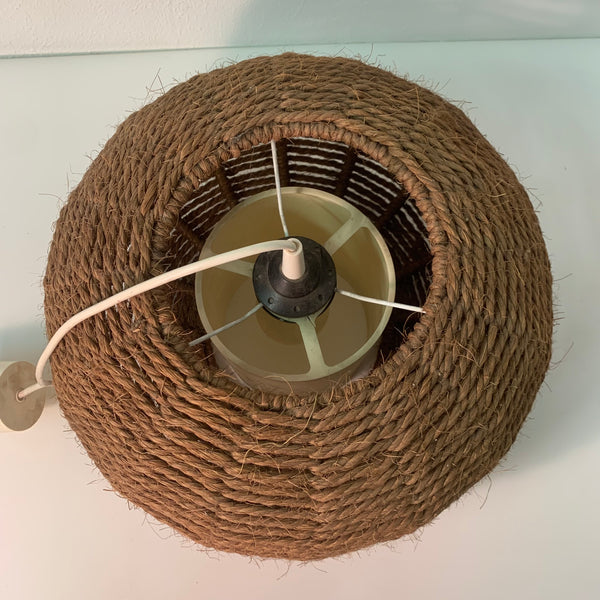 Vintage Makramee Sisal Deckenlampe