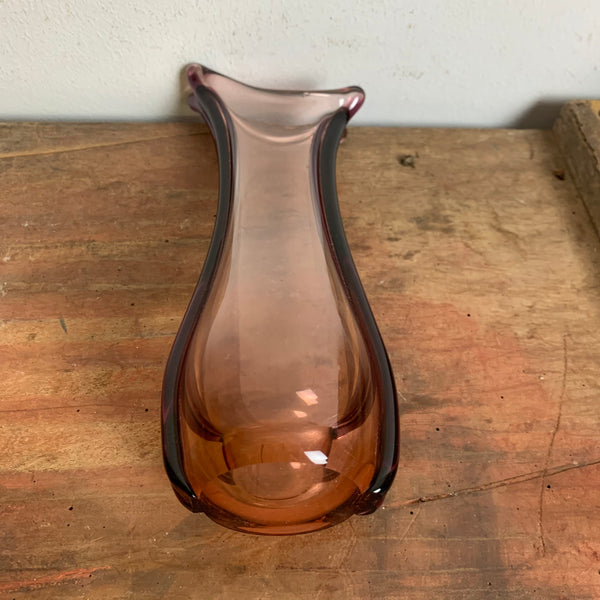 Vintage Glas Vase aus Murano