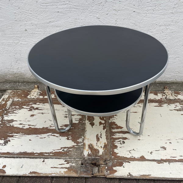 Vintage Bauhaus Tisch aus Stahlrohr von Mauser Werke