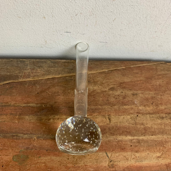 Orchideenvase Solifleurvase Stangenvase Kugelfuß mit Bubbles