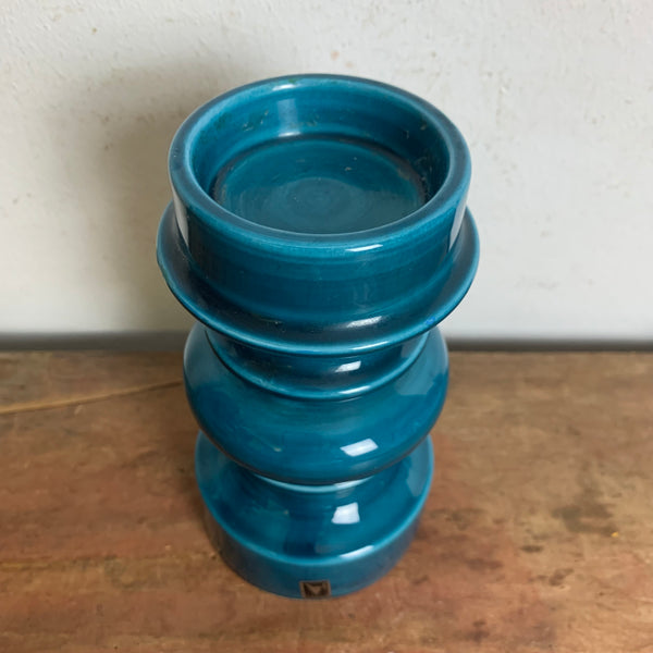Vintage Keramik Kerzenständer Gallo Villeroy und Boch in blau