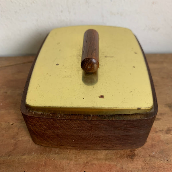 Vintage Mid Century Teakholz Schachtel Dose