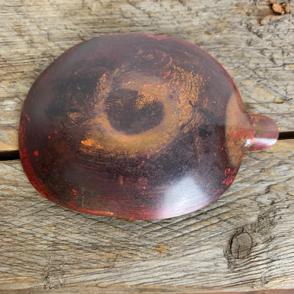 Vintage Emaille Kupfer Aschenbecher