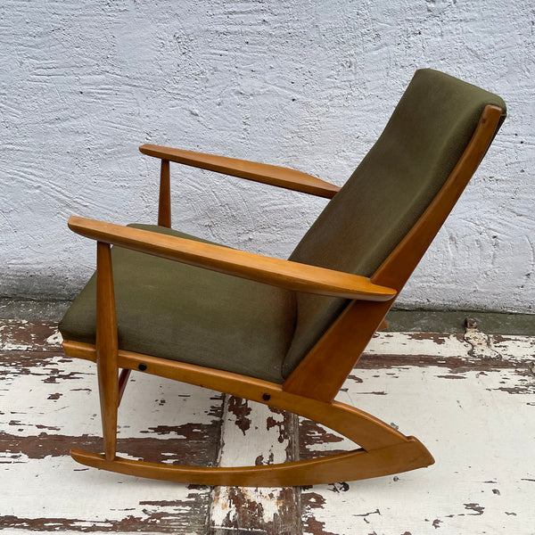 Vintage Danish Rocking Chair Model 97 by Holgar Georg Jensen für Tønder Møbelværk