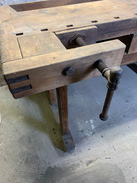 Vintage Werkbank Hobelbank Tischlerbank