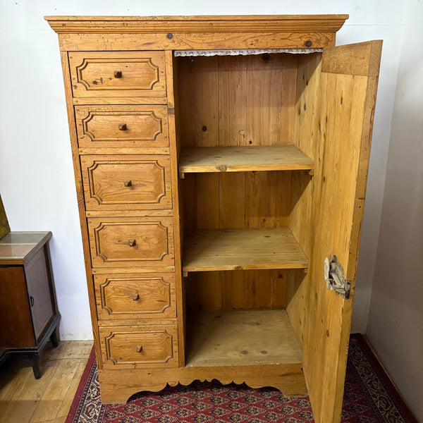 Antiker Barock Bauernschrank Brotschrank