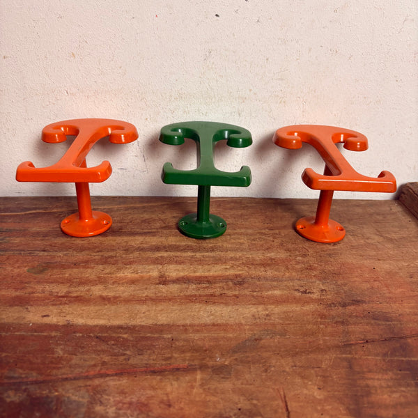 3 vintage Pop Art Garderobenhaken