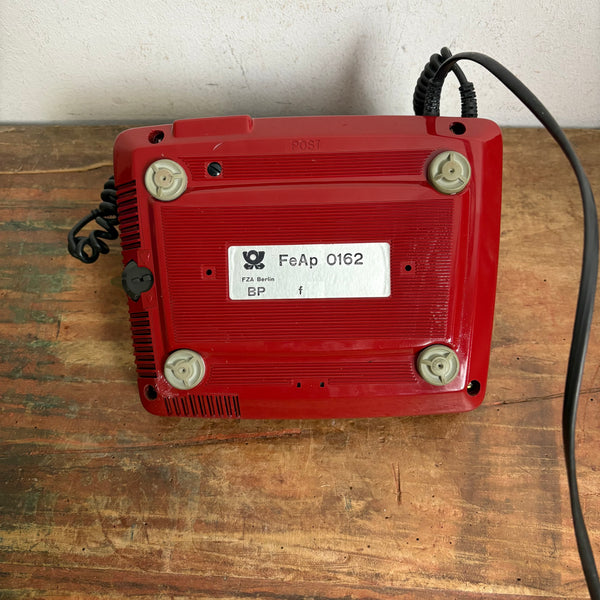 Vintage Tasten Telefon in rot FeAp 0162