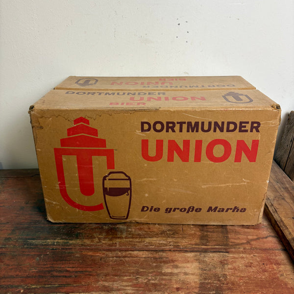 Vintage Papp Bierkiste Dortmunder Union Bier