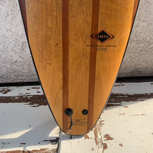 Vintage Wood Surfboard Mini Malibu