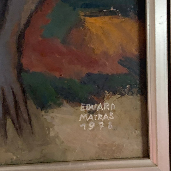Ölgemälde Der Puppenspieler von Eduard Matras