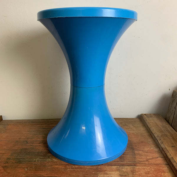 Vintage Pop Art Hocker wie Tam Tam blau