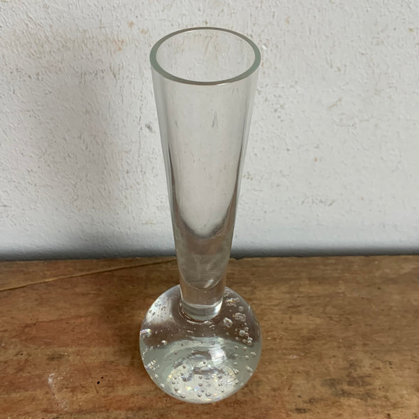 Vintage Orchideen Bubble Glas Vase