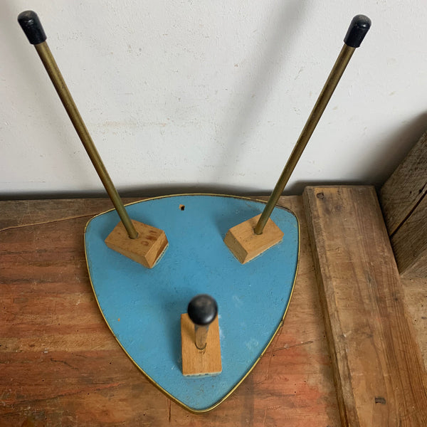 Kleiner Nierentisch / Hocker mit Mosaik 50er Jahre