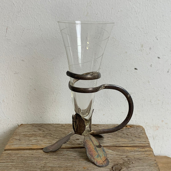 Versilberte Jugendstil Vase