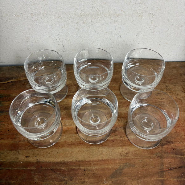 Vintage 6er Set Sektschalen Römö von Dr. Klaus A. Breit für Wiesenthalhütte
