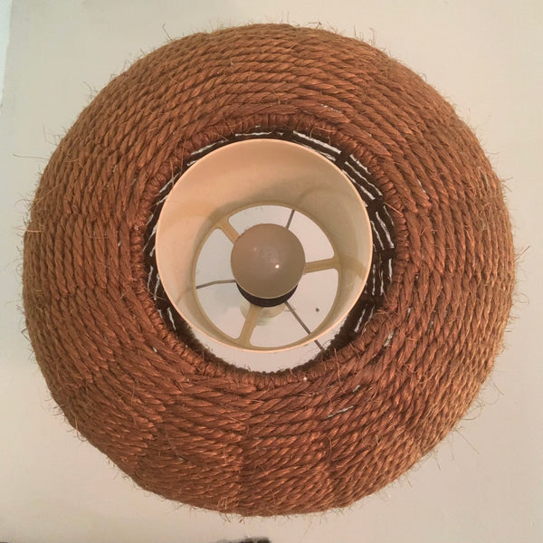 Vintage Makramee Sisal Deckenlampe