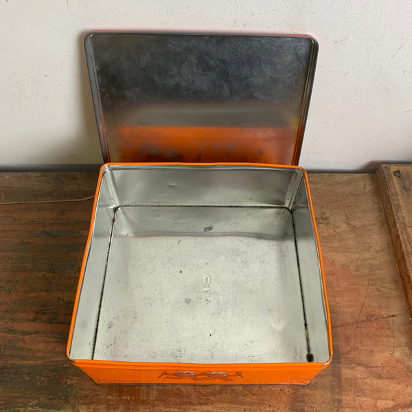 Vintage Blechdose Tim und Struppi Reiseziel Mond X-FLR 6