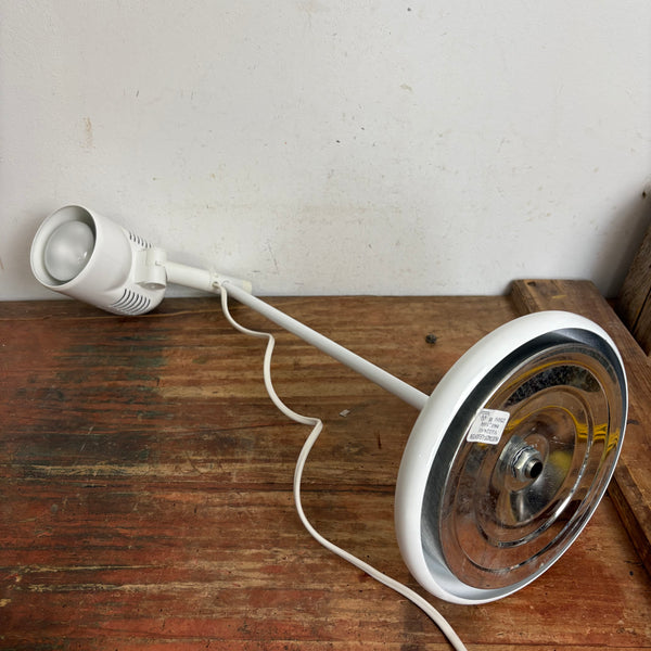 Vintage Schreibtischlampe Spot von Hustadt Leuchten weiß