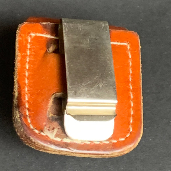Zippo Feuerzeug Gürtel Tasche braun