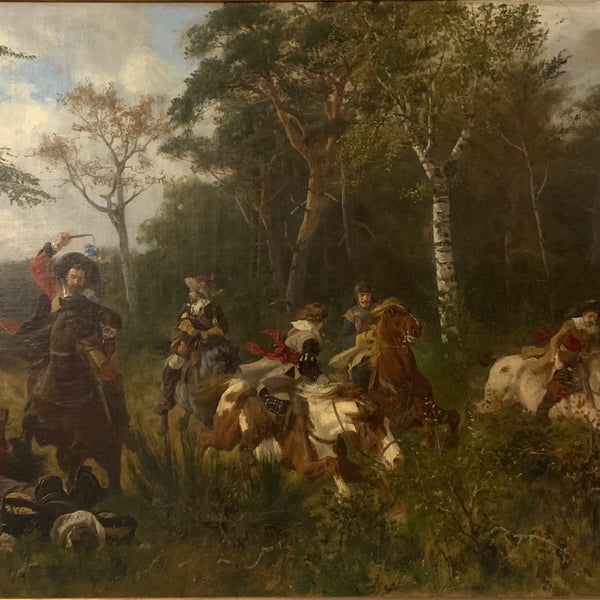 Ölgemälde Der Überfall von Werner Schuch