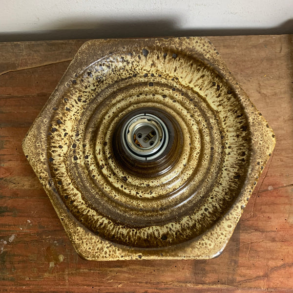 Fat Lava Wand Lampe braun