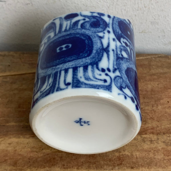 Vintage Porzellan Vase von E. A. Sundermann für Fürstenberg