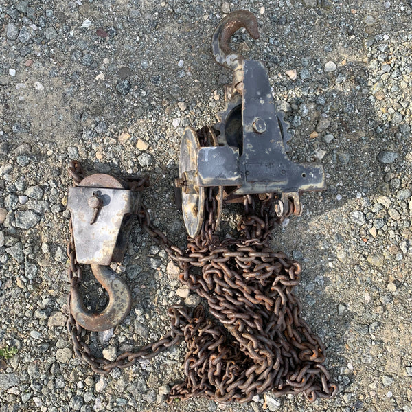 Antiker Flaschenzug Kettenzug von Thofehrn Hebezeuge
