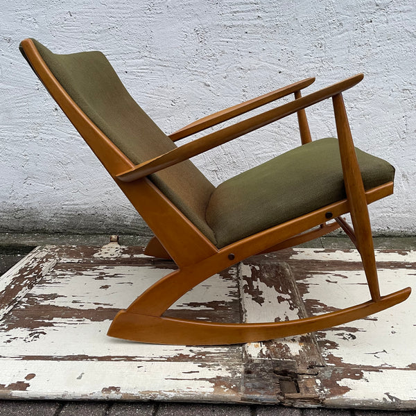 Vintage Danish Rocking Chair Model 97 by Holgar Georg Jensen für Tønder Møbelværk