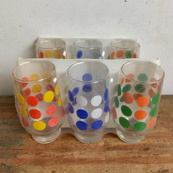 Vintage 70er Jahre Trinkgläser 6er Set