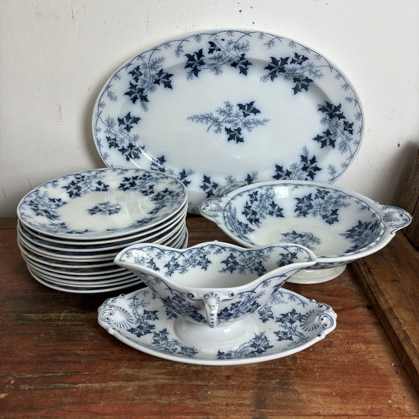 Antikes Tafelservice Elbe von Villeroy und Boch Mettlach