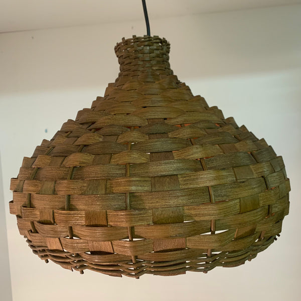 Vintage Rattan Korb Lampe