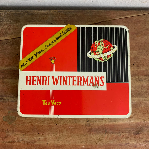Vintage Zigaretten Blechdose Tee Vees Henri Wintermans