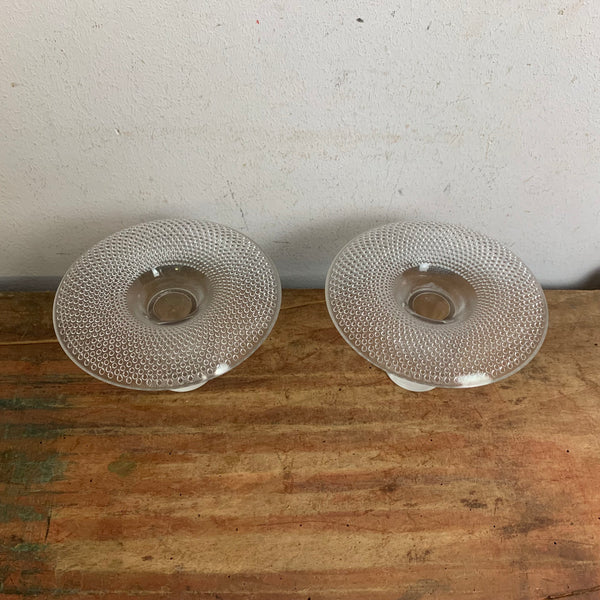 Ein Paar Vintage Design Glas Kerzenständer von Tapio Wirkkala für Rosenthal